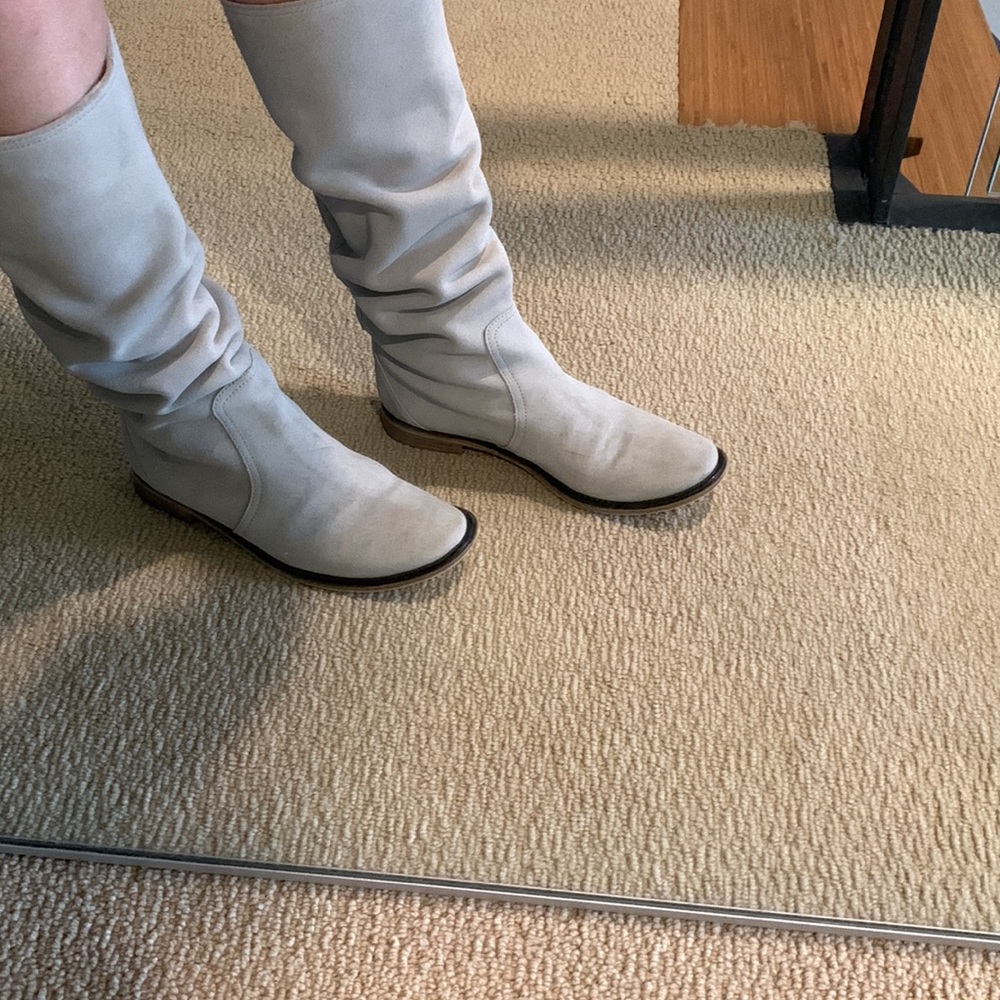 Suede pull up boots - Picture 3 of 6